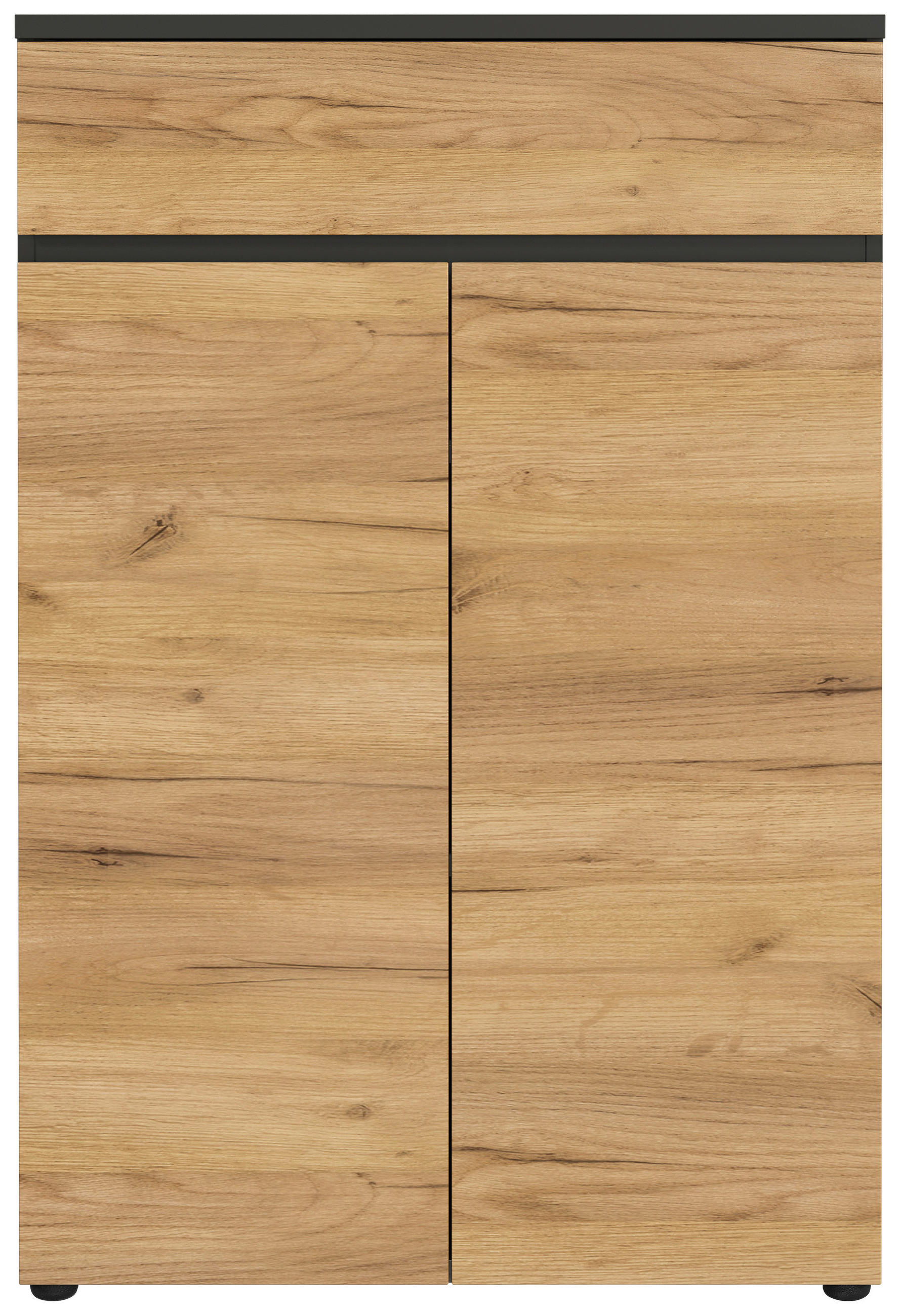 AKTENSCHRANK  - Eichefarben/Graphitfarben, MODERN, Holzwerkstoff (80/120/40cm) - Germania