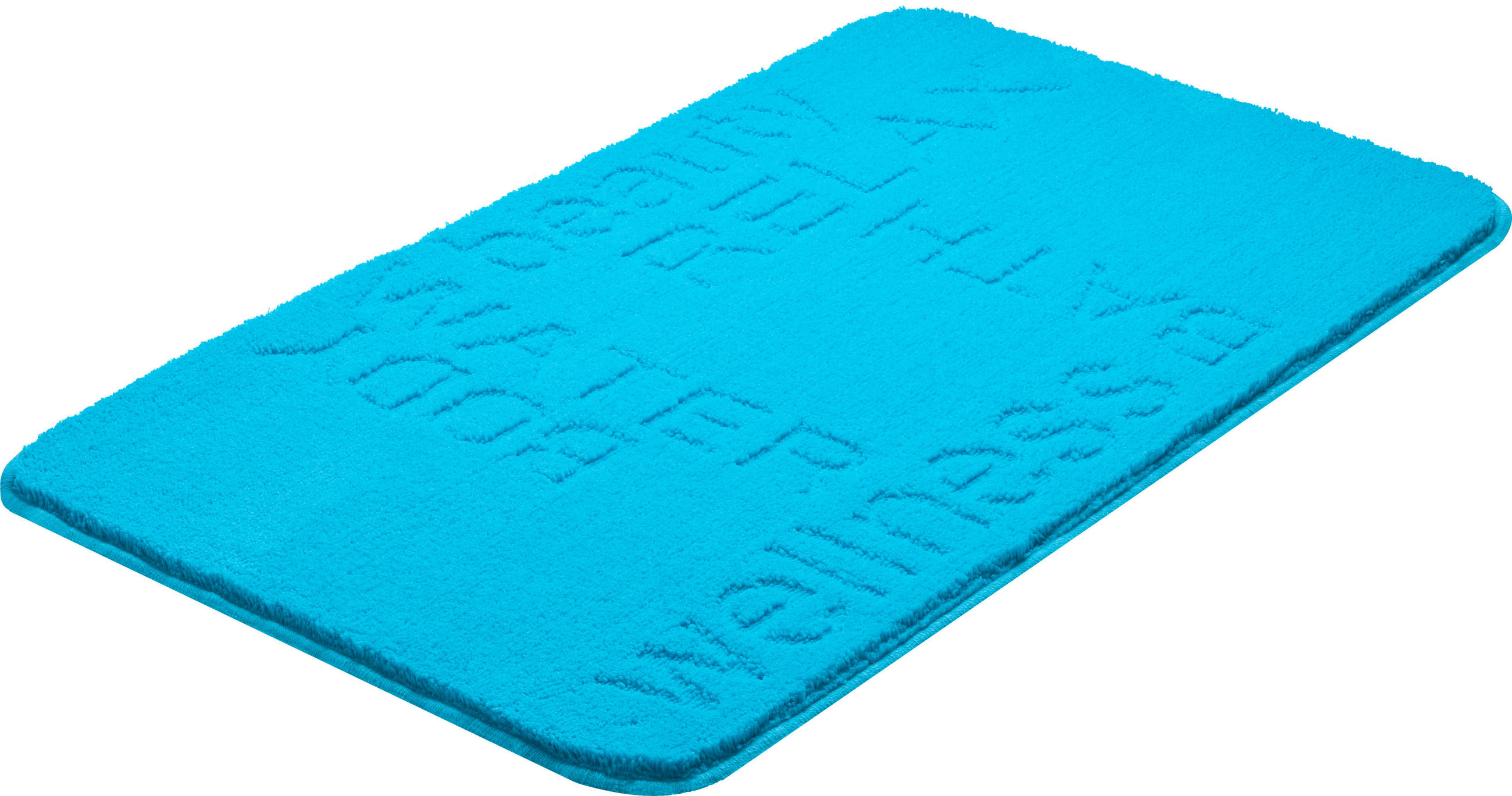 BADEMATTE Blau 65/115 cm  - Blau, Basics, Kunststoff/Textil (65/115cm) - Grund