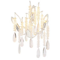 WANDLEUCHTE 35/47 cm   - Klar/Silberfarben, KONVENTIONELL, Glas/Metall (35/47cm) - Globo