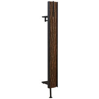 WANDGARDEROBE  in Kerneiche vollmassiv Anthrazit, Eichefarben  - Eichefarben/Anthrazit, Design, Holz/Metall (20/191/28cm) - Valnatura