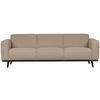 3-SITZER-SOFA Statement Bouclé Beige  - Beige, Design, Holz/Textil (230/77/93cm) - Livetastic