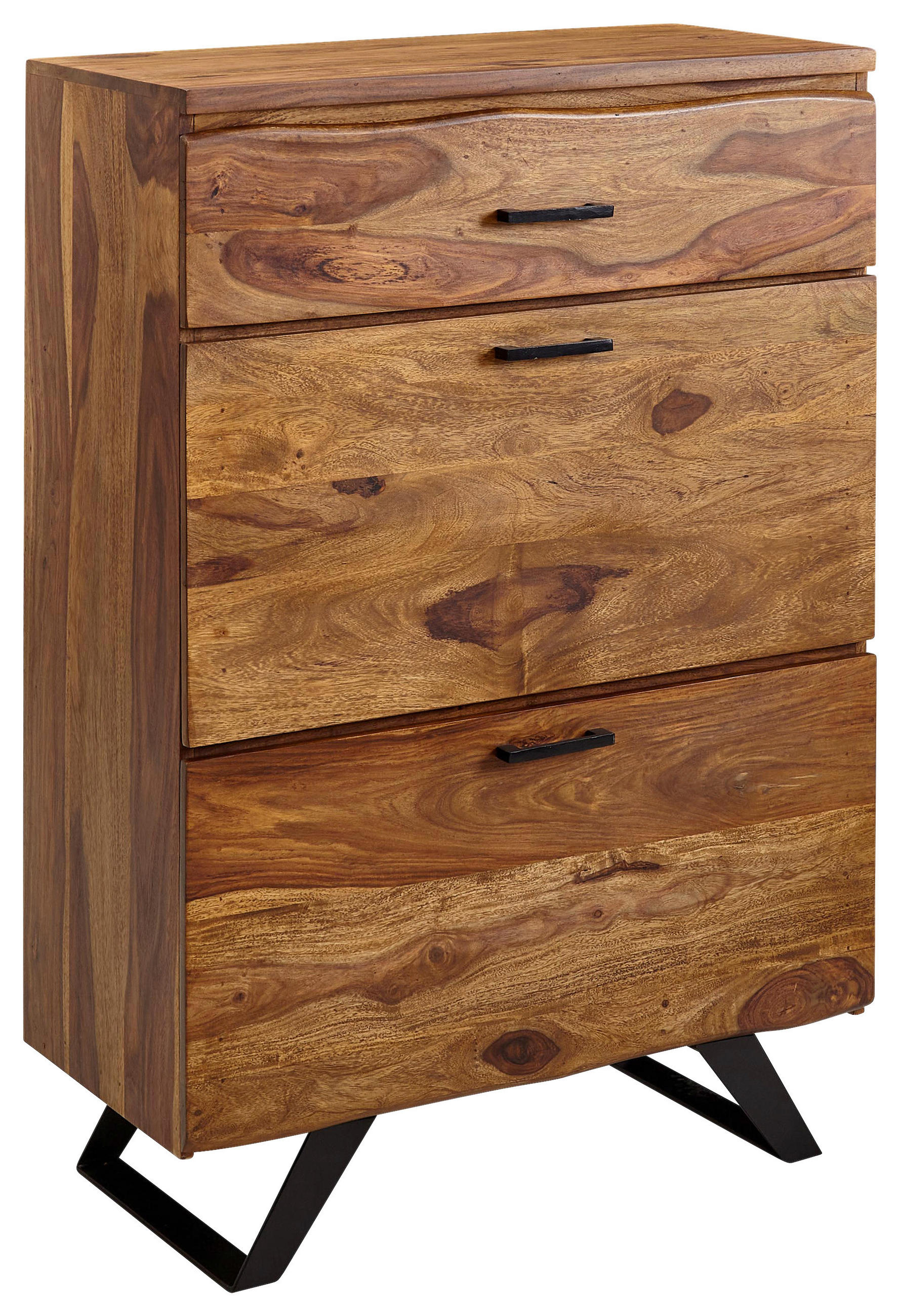 SIDEBOARD  in 80/120/41,5 cm  - Sheeshamfarben/Schwarz, Design, Holz/Metall (80/120/41,5cm) - MID.YOU