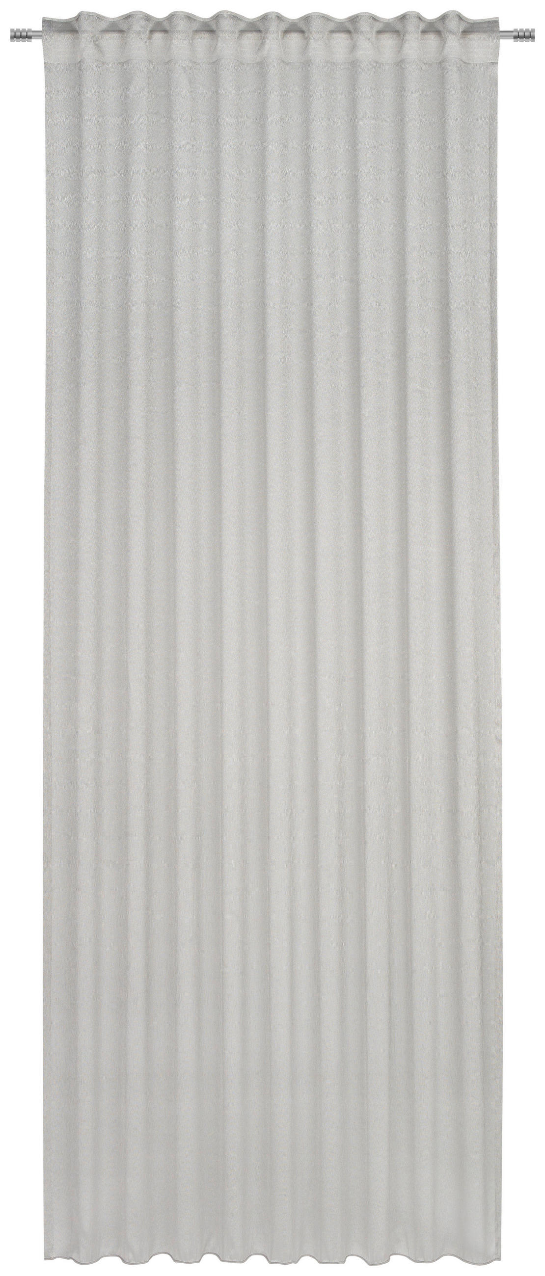 FERTIGVORHANG halbtransparent  - Silberfarben, KONVENTIONELL, Textil (140/260cm) - Dieter Knoll