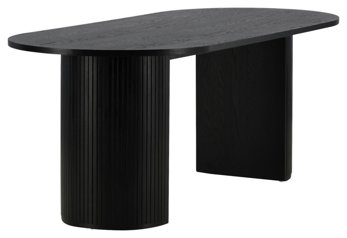 ESSTISCH in Holzwerkstoff, Holz 200/90/75 cm  - Schwarz, Design, Holz/Holzwerkstoff (200/90/75cm) - Livetastic