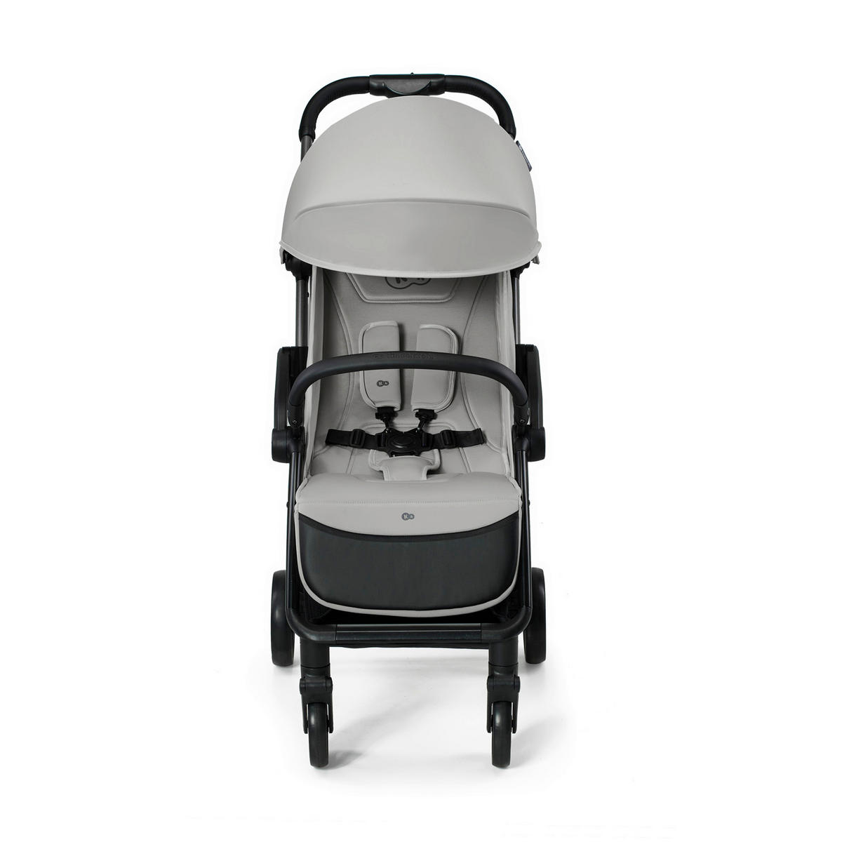 BUGGY Apino  - Hellgrau/Schwarz, Basics (47/99/93cm) - kinderkraft