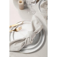 LÁTKOVÝ UBROUSEK - bílá, Basics, textil (45/45cm) - X-Mas