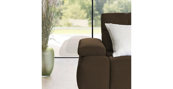 ECKSOFA in Struktur Taupe 313/233 cm - Taupe/Schwarz, Design, Kunststoff/Textil (313/233cm) - Emilio Belluti