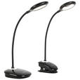 LED-SCHREIBTISCHLEUCHTE   - Schwarz, Basics, Kunststoff (11cm) - Boxxx