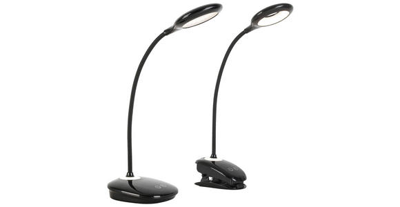 LED-SCHREIBTISCHLEUCHTE - Schwarz, Basics, Kunststoff (11cm) - Boxxx