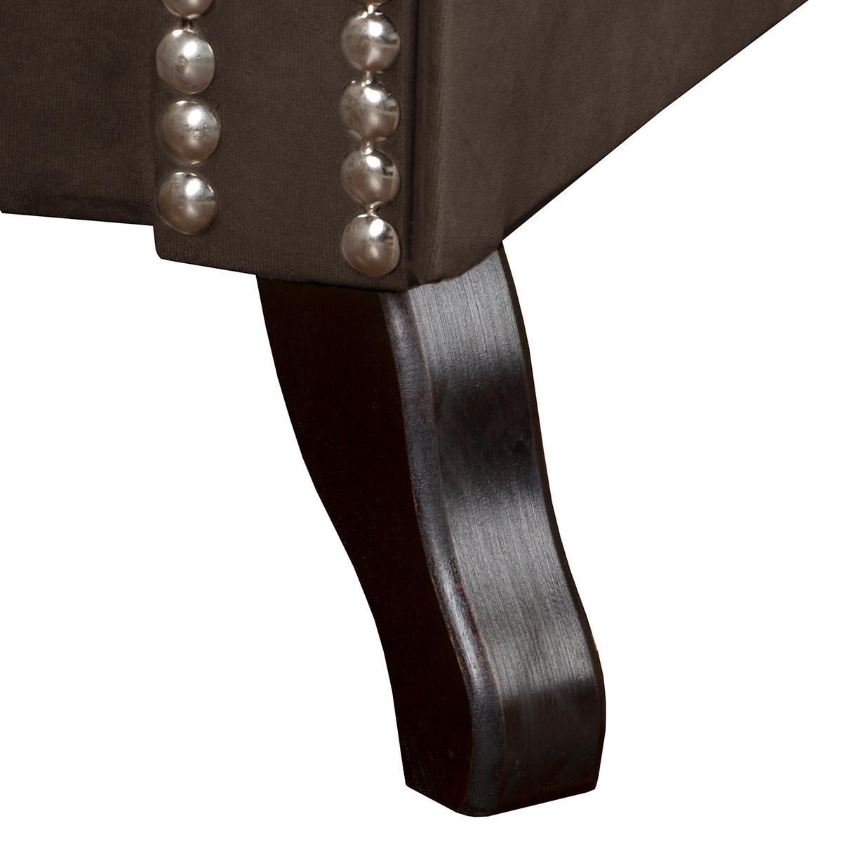 SESSEL in Velours Braun  - Braun, Design, Holz/Textil (110/82/90cm) - P & B
