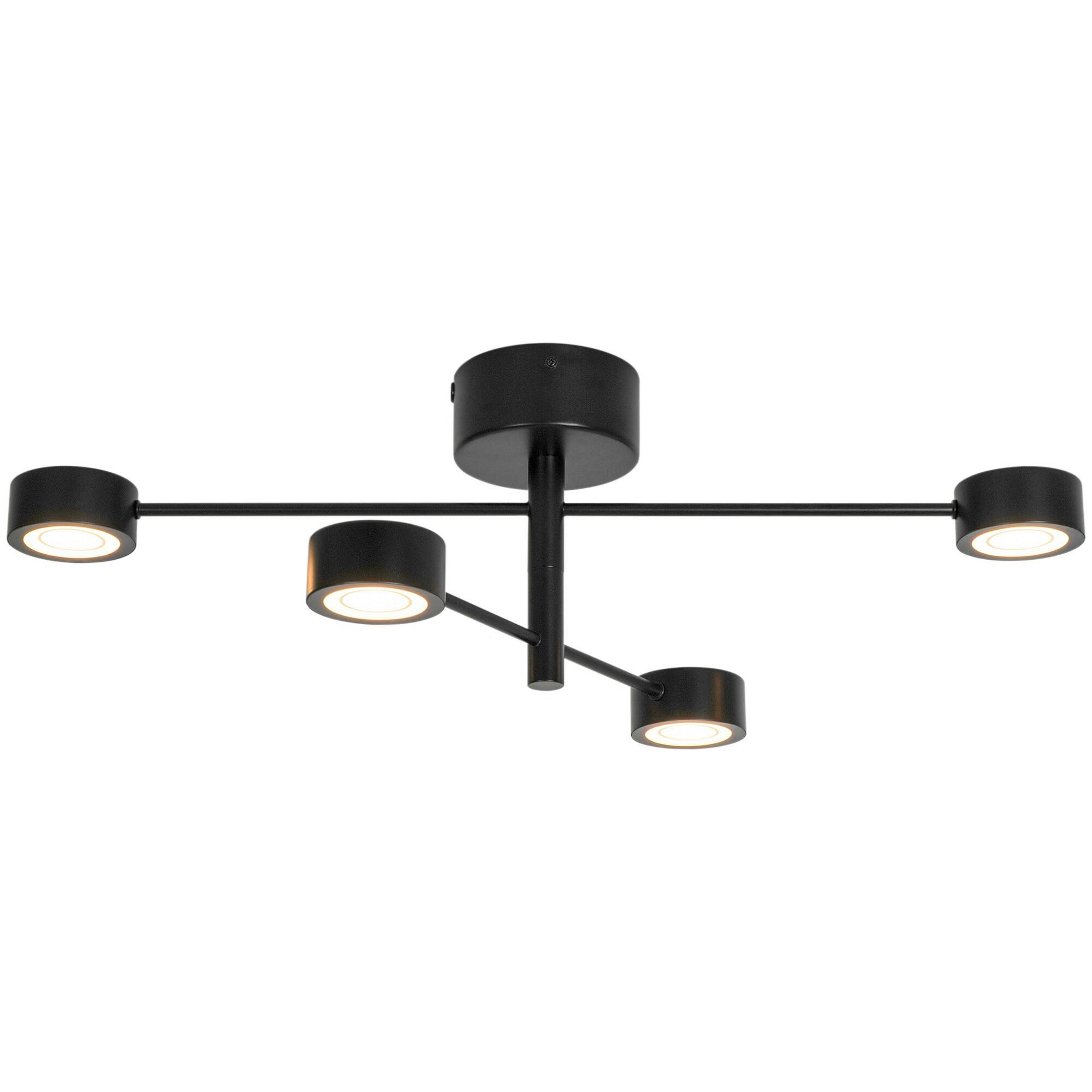 LED-DECKENSTRAHLER 89,6/22,25 cm   - Schwarz, Design, Metall (89,6/22,25cm) - Nordlux
