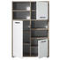 HIGHBOARD Naturfarben, Weiß - Anthrazit/Silberfarben, KONVENTIONELL, Holzwerkstoff/Kunststoff (95/146/46cm) - Carryhome HIGHBOARD Naturfarben, Weiß - Anthrazit/Silberfarben, KONVENTIONELL, Holzwerkstoff/Kunststoff (95/146/46cm) - Carryhome