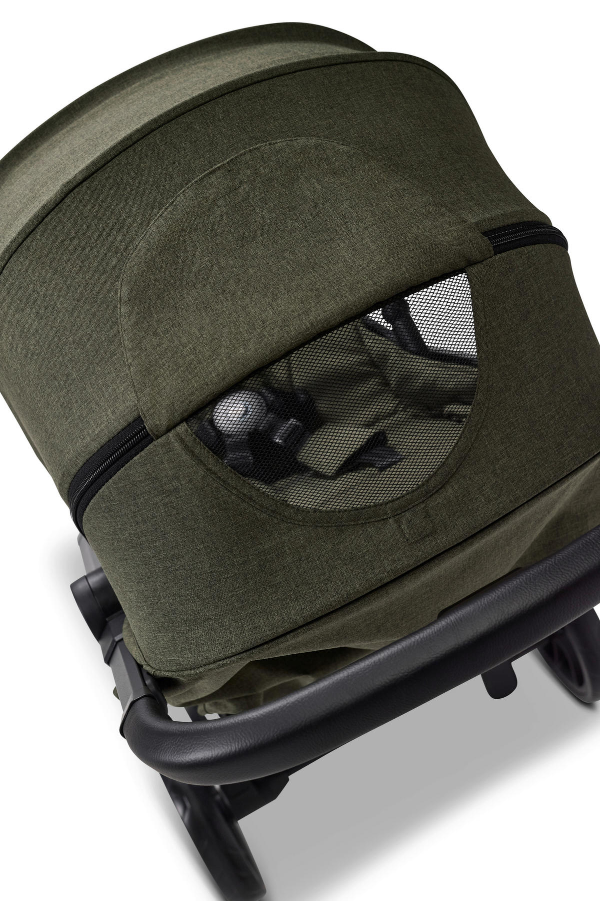 BUGGY Zac  - Schwarz/Olivgrün, Basics, Textil (80/55/102cm) - Moon