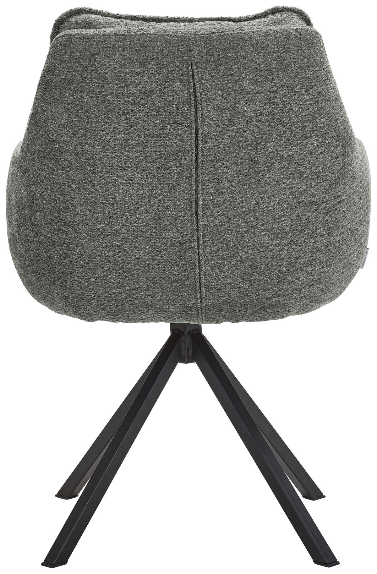 ARMLEHNSTUHL  in Stahl Chenille  - Türkis/Schwarz, KONVENTIONELL, Textil/Metall (59/86/69,5cm) - Linea Natura