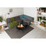 COUCHTISCH rund Schwarz - Schwarz, Design, Glas/Metall (83/35cm)