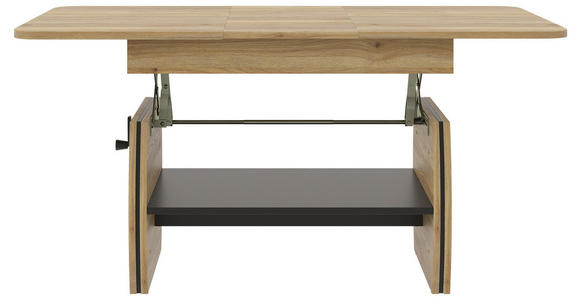 COUCHTISCH 95-125/60/51,5-61,5 cm rechteckig Eichefarben  - Eichefarben, KONVENTIONELL, Holzwerkstoff (95-125/60/51,5-61,5cm) - Xora