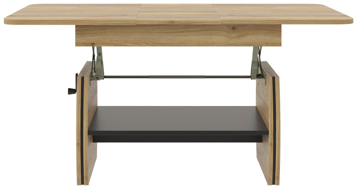 COUCHTISCH 95-125/60/51,5-61,5 cm rechteckig Eichefarben  - Eichefarben, KONVENTIONELL, Holzwerkstoff (95-125/60/51,5-61,5cm) - Xora