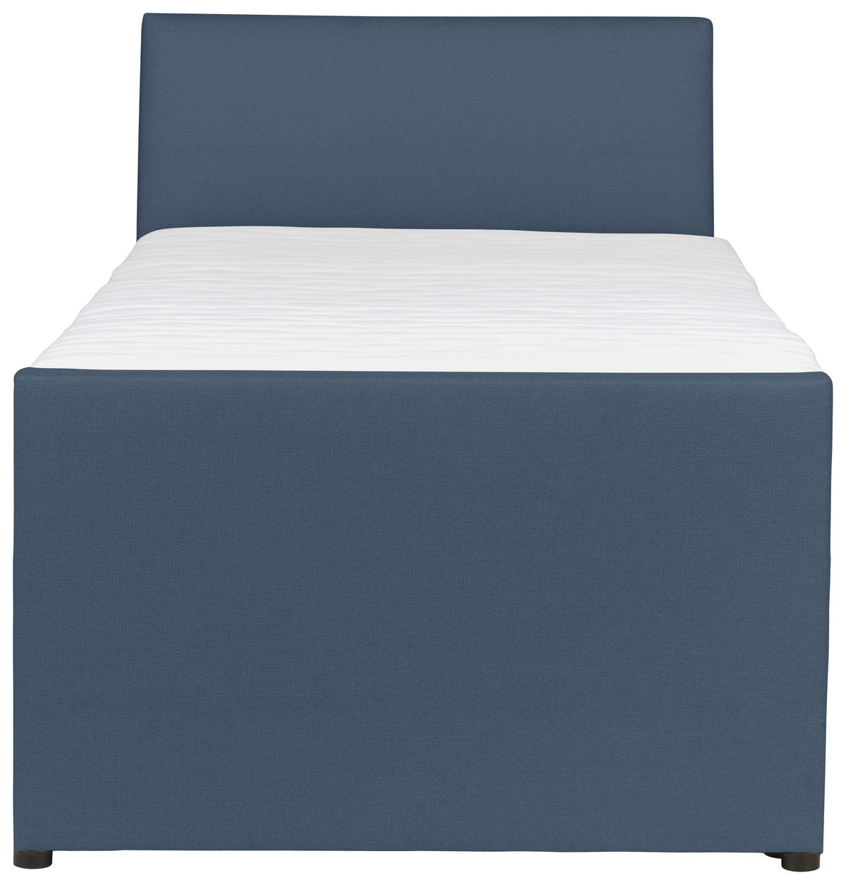BOXSPRINGBETT 120/200 cm  in Blaugrau  - Blaugrau/Schwarz, MODERN, Holz/Textil (120/200cm) - MID.YOU