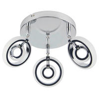 LED-DECKENLEUCHTE Celt 10/30/18 cm  - Chromfarben, Design, Metall (10/30/18cm)