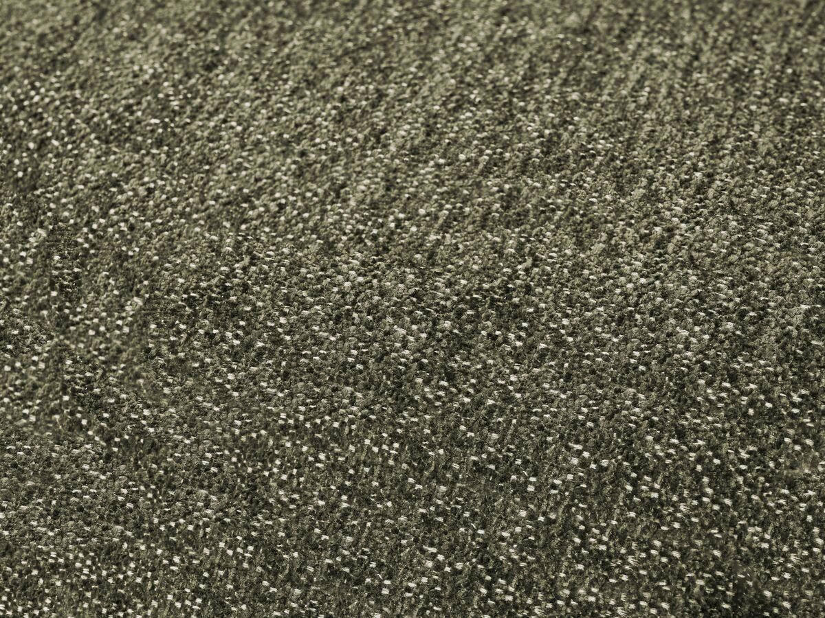 ECKSOFA Ottomane rechts  EVEREST Grün Flachgewebe  - Schwarz/Grün, MODERN, Kunststoff/Textil (352/210cm)