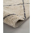 WEBTEPPICH 80/150 cm Alena Creme, Dunkelblau  - Creme/Dunkelblau, Basics, Textil (80/150cm) - Novel