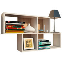 STENSKA POLICA - bela, Basics, leseni material (100/53/19cm) - Carryhome