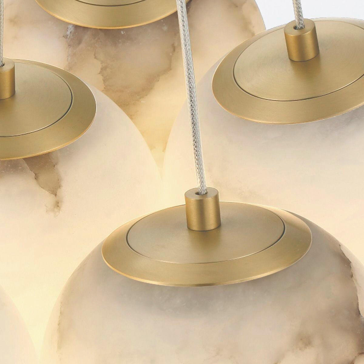 LED-PENDELLEUCHTE 45,6/25 cm  - Goldfarben, KONVENTIONELL, Glas/Metall (45,6/25cm) - Elstead Lighting