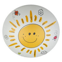 DĚTSKÉ STROPNÍ SVÍTIDLO, 36 cm  - bílá/žlutá, Design, kov/plast (36cm)