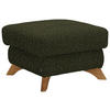 HOCKER in Textil Olivgrün  - Eichefarben/Olivgrün, Modern, Holz/Textil (65/47/65cm) - Valnatura