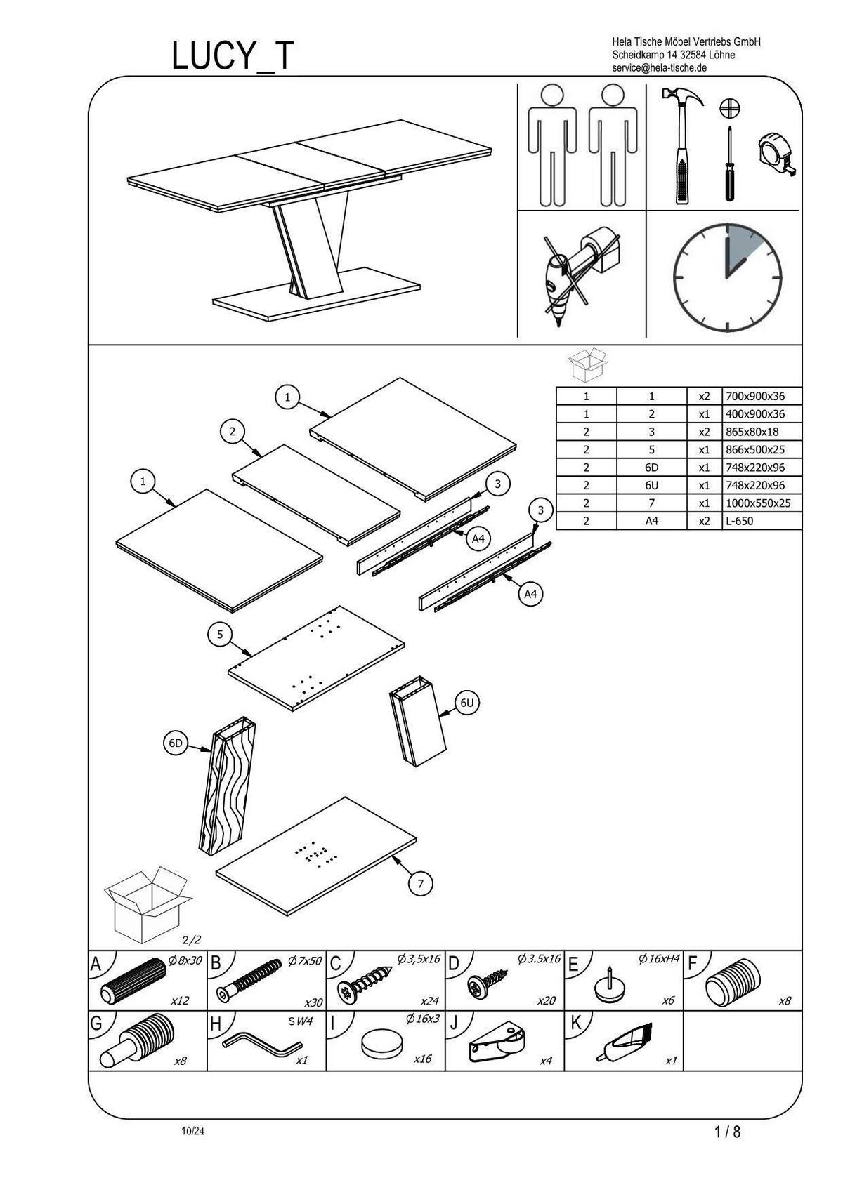 TISCHGRUPPE   - Eichefarben/Anthrazit, MODERN, Textil/Metall (140 - 180/76/90cm) - MID.YOU