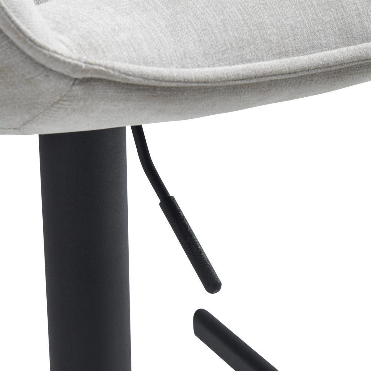 BARHOCKER in Beige  - Beige/Schwarz, MODERN, Textil/Metall (46/87-108/52cm) - MID.YOU