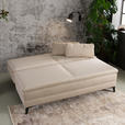 BOXSPRINGSOFA Cord Beige  - Beige/Schwarz, Design, Textil/Metall (200/100/108cm) - Novel