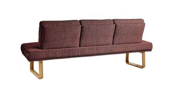 SITZBANK 224/92/78 cm in Rosa - Eichefarben/Rosa, Design, Holz/Textil (224/92/78cm) - Dieter Knoll
