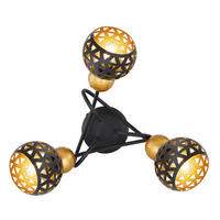 DECKENSTRAHLER - Goldfarben/Schwarz, Basics, Metall (39/20cm) - Globo