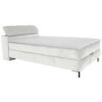 BOXBETT 120/200 cm  in Creme  - Creme/Schwarz, KONVENTIONELL, Holz/Holzwerkstoff (120/200cm) - Xora