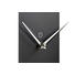WANDUHR Schwarz - Schwarz, Design, Metall (60/12/5cm)