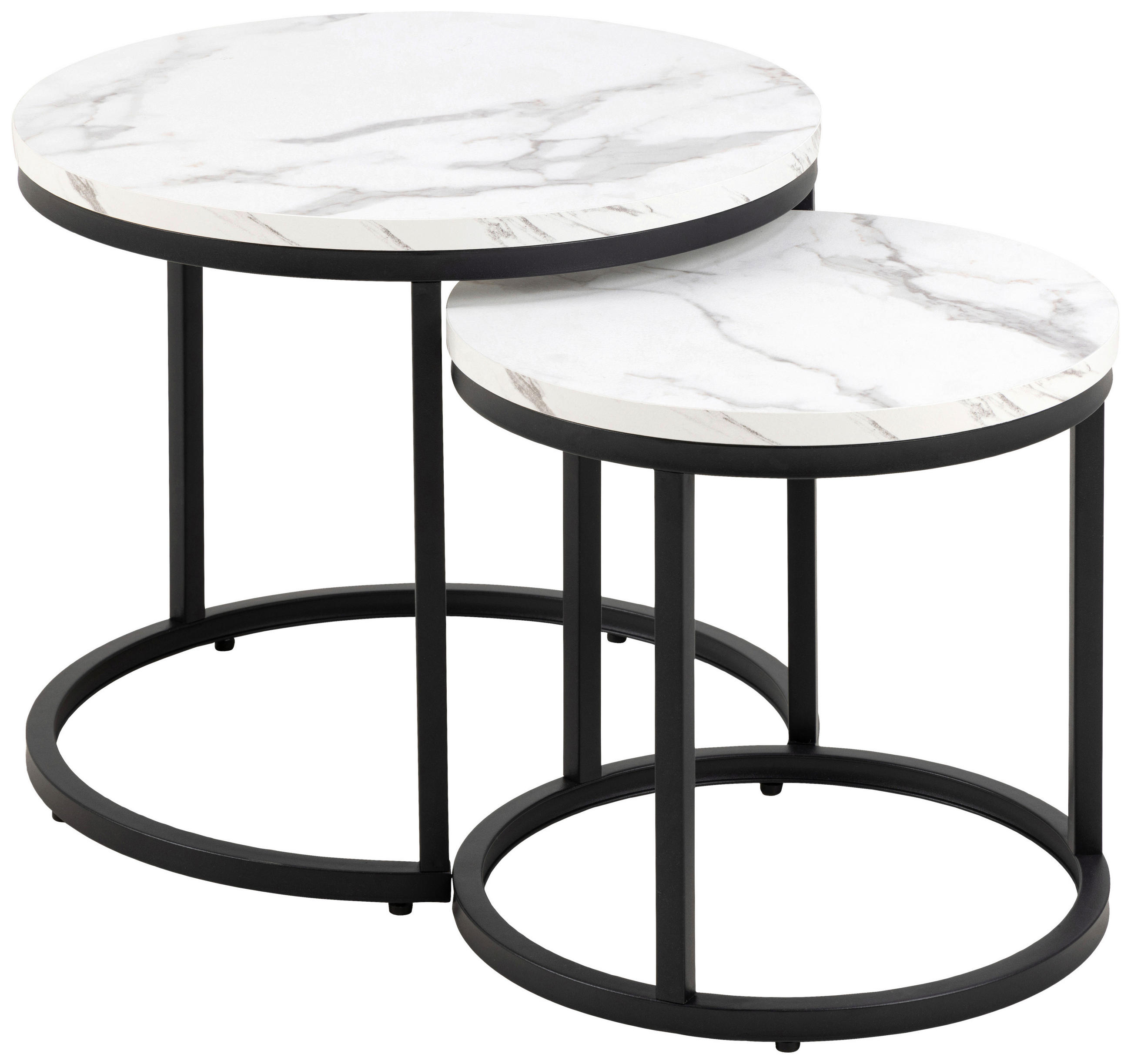 Măsuță De Cafea din metal, material pe bază de lemn, 45/45/40 cm