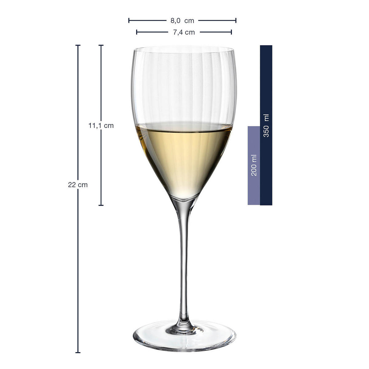 GLÄSERSET Poesia 6-teilig  - Transparent, Trend, Glas (8/22/8cm) - Leonardo