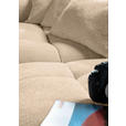 ECKSOFA Schlammfarben Flachgewebe  - Schlammfarben/Schwarz, KONVENTIONELL, Kunststoff/Textil (170/280cm) - Carryhome