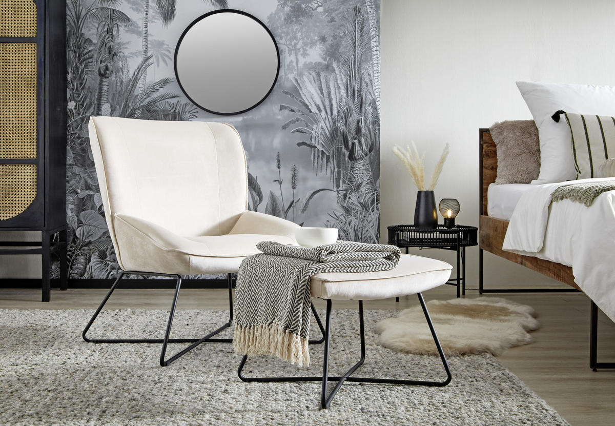 NÁSTENNÉ ZRKADLO 62/62/4 cm  - čierna, Design, drevo/sklo (62/62/4cm) - Xora