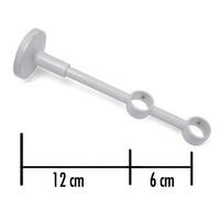 NOSAČ metal - boja nerđajućeg čelika, Konvencionalno, metal (20MMcm) - Gardinia