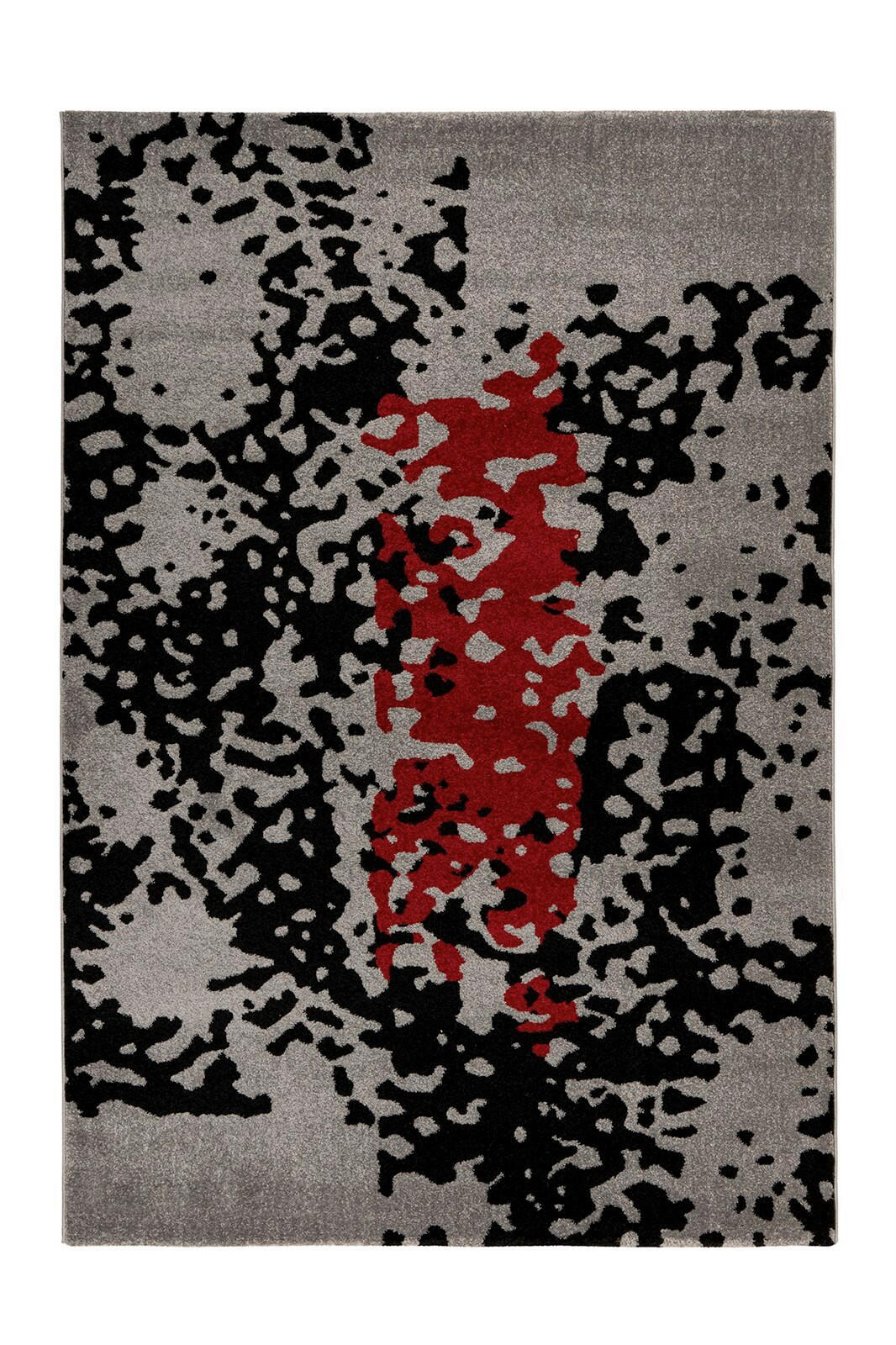 KOBEREC, 160/230 cm, červená, čierna - čierna/červená, Konventionell, textil (160/230cm)