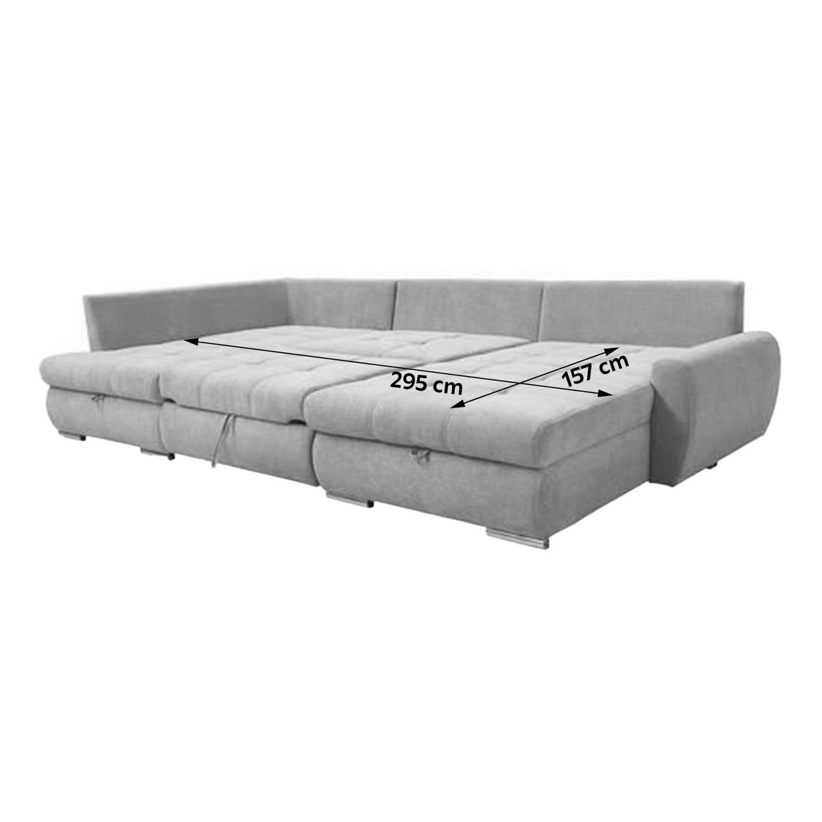 ECKSOFA Dunkelblau Velours  - Chromfarben/Dunkelblau, Design, Kunststoff/Textil (173/322/174cm) - Livetastic