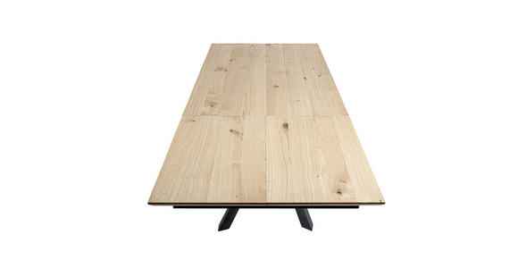 ESSTISCH in Holz, Metall, Holzwerkstoff 190-290/100/76 cm - Eichefarben/Schwarz, MODERN, Holz/Holzwerkstoff (190-290/100/76cm) - Valnatura