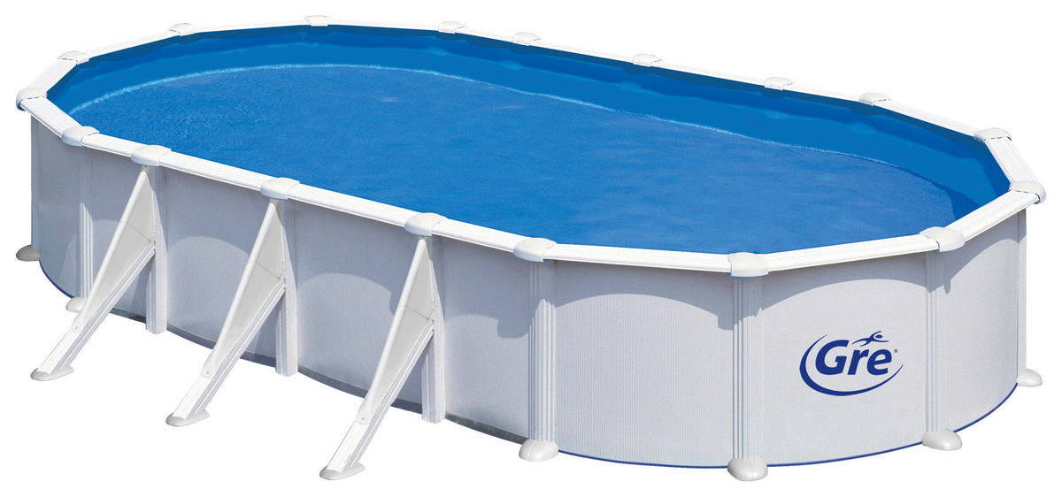 GRE POOL KITPROV738 KITPROV738 744/575/132 cm  - Weiß, KONVENTIONELL, Metall (744/575/132cm) - Gre