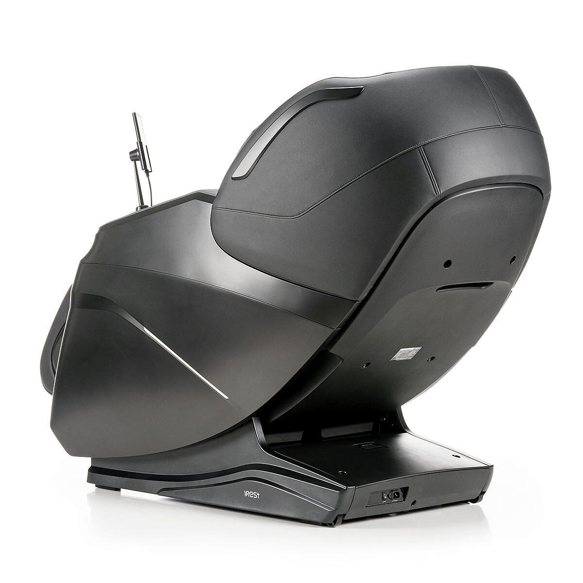 MASSAGESESSEL  mit Schwarz integrierte Lautsprecher, Relaxfunktion, Liegefunktion, Sitzheizung, Netzbetrieb, Massagefunktion, Herz-Waage-Funktion, abwischbar, ausziehbare Fußstütze, Bluetooth-Lautsprecher, Rückenlehne in S-Form  - Schwarz, Basics, Kunststoff/Textil (76/113/155-175cm) - iRest