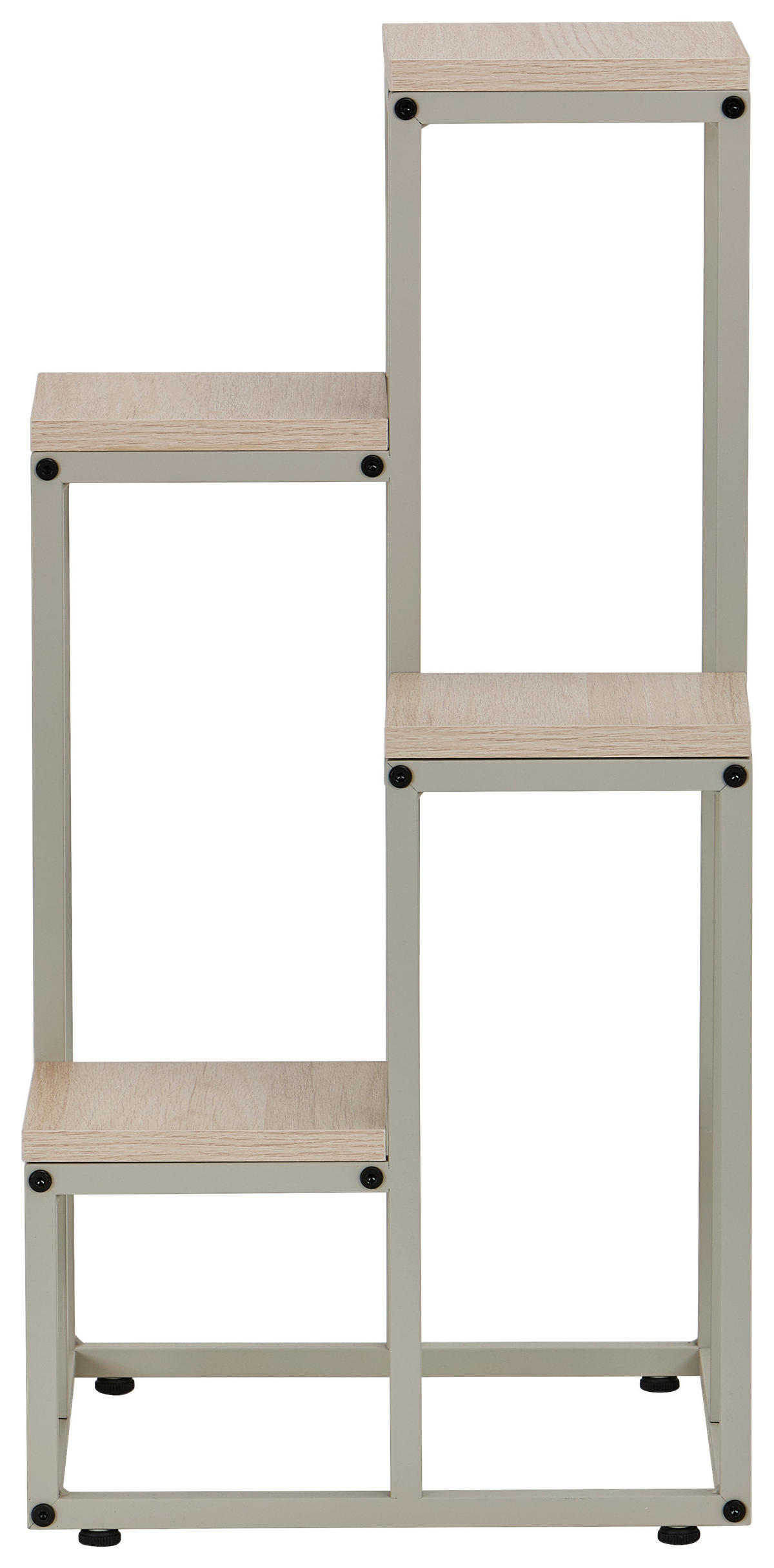 BLUMENSTÄNDER Metall, Holzwerkstoff   - Kaschmir/Eiche Bianco, Basics, Holzwerkstoff/Metall (34/67/34cm) - Carryhome