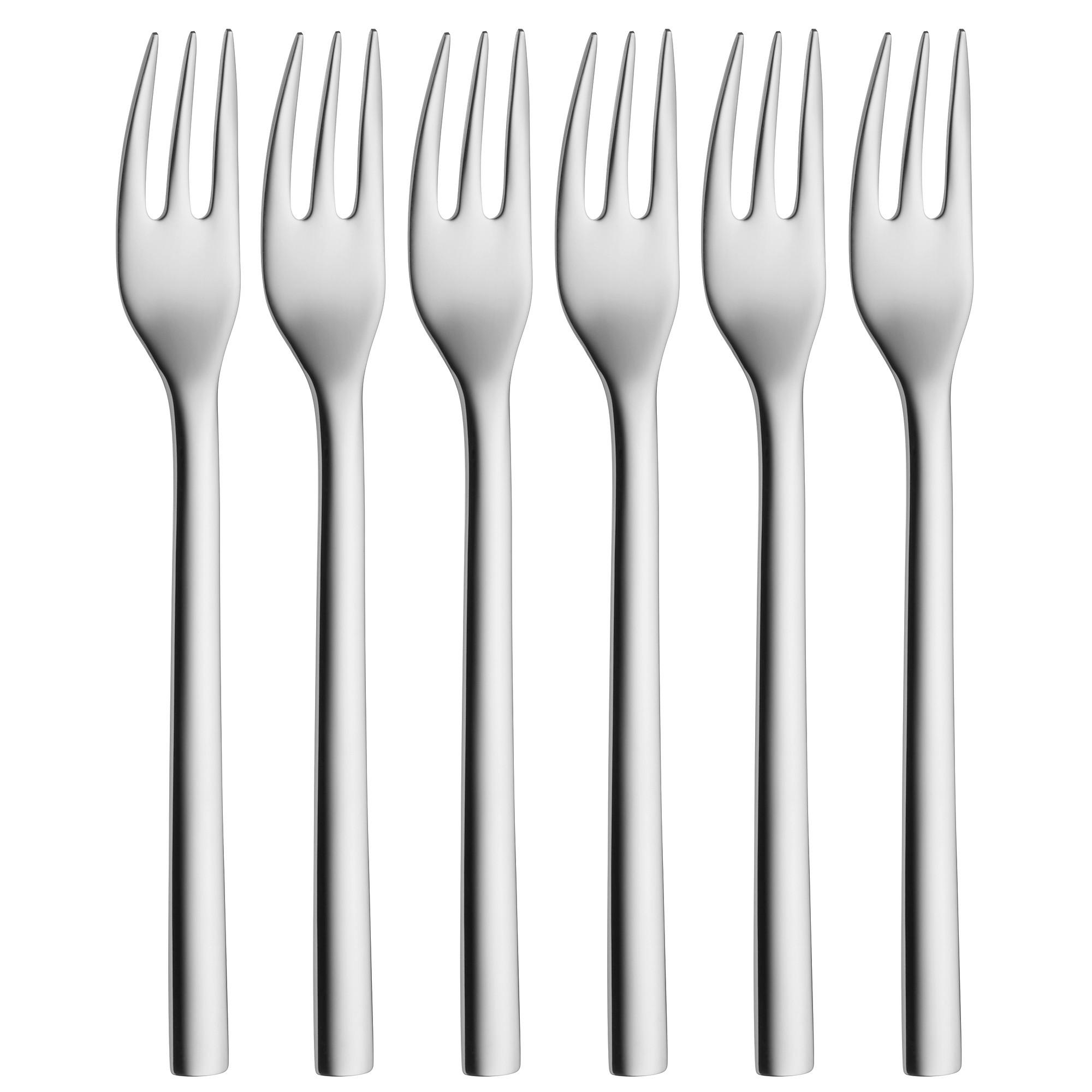 KUCHENGABEL-SET, 6-TEILIG - Edelstahlfarben, Basics, Metall (16cm) - WMF