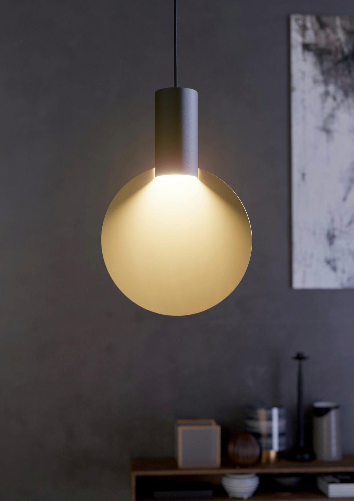 Lustră 21/110 cm  - auriu/negru, Basics, metal (21/110cm)