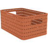 AUFBEWAHRUNGSBOX     - Koralle, Basics, Kunststoff (18,5/12,6/28cm) - Rotho